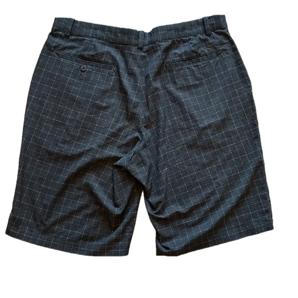 Nike Golf Dri-FIT Men’s 36 Black Plaid Shorts